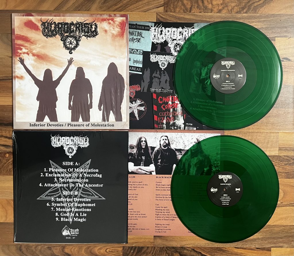 Hypocrisy - Inferior Devoties and Pleasure of Molestation EP's - on Green colored Vinyl for the first time ever!